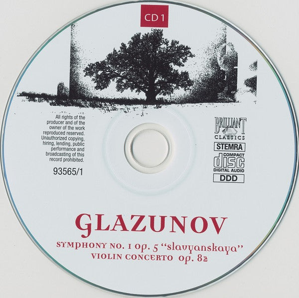 Alexander Glazunov / The Russian State Symphony Cappella, Valery Polyansky : Symphonies (Complete) • Cantatas • Famous Ballet Music • Violin Concerto (7xCD, RE + Box, Comp)