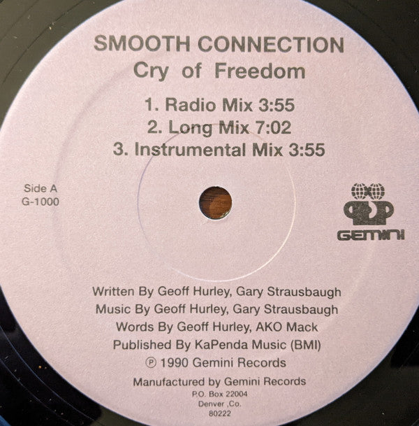Smooth Connection : Cry Of Freedom (12")