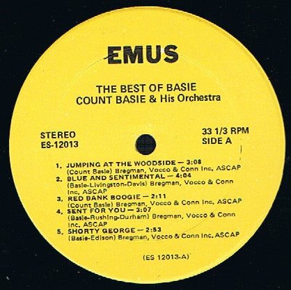 Count Basie Orchestra : The Best Of Basie (LP, Album, RE)
