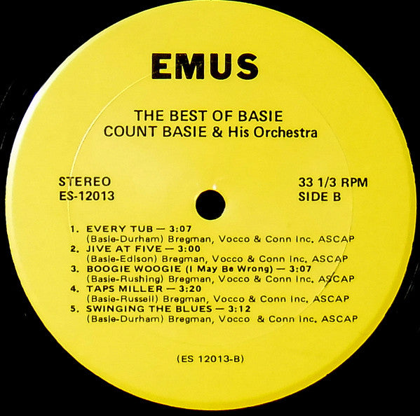 Count Basie Orchestra : The Best Of Basie (LP, Album, RE)