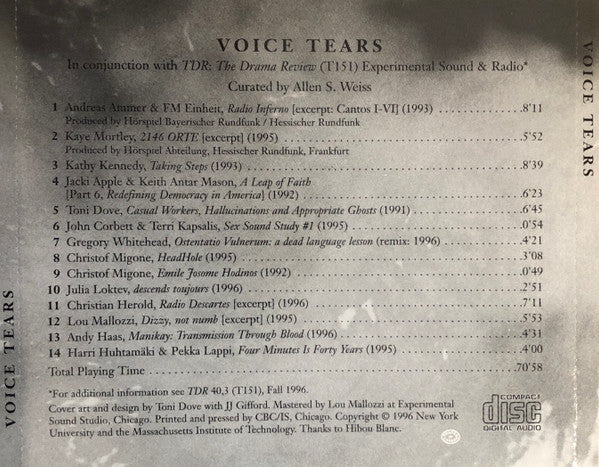 Various : Voice Tears (CD)