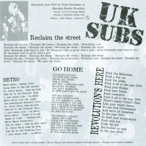 UK Subs : The Revolution's Here (7", EP, Ltd)