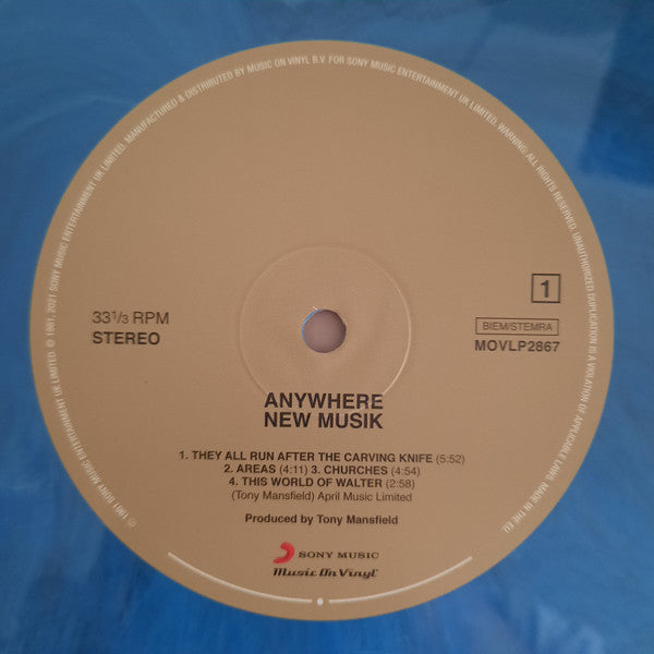 New Musik : Anywhere (2xLP, Album, Ltd, MP, Num, RE, Blu)