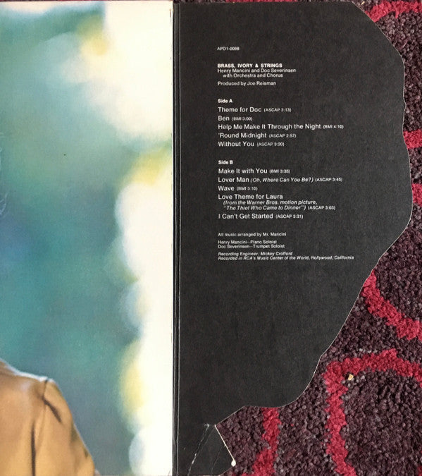 Henry Mancini And Doc Severinsen : Brass, Ivory & Strings (LP, Album, Quad)