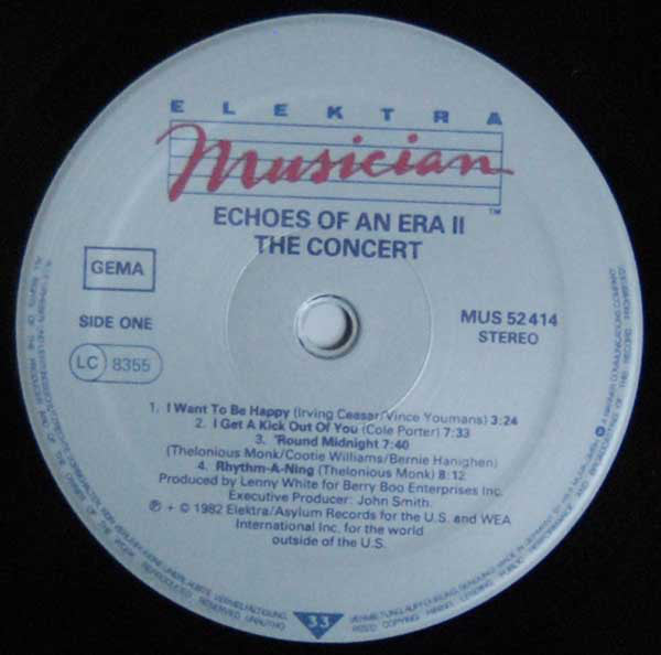 Nancy Wilson, Joe Henderson, Chick Corea, Stanley Clarke, Lenny White : Echoes Of An Era 2 - The Concert (LP, Album)