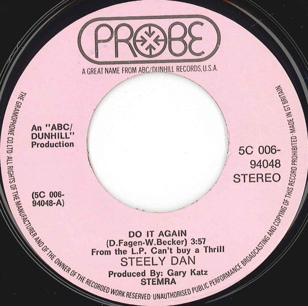 Steely Dan : Do It Again / Fire In The Hole (7", Single)