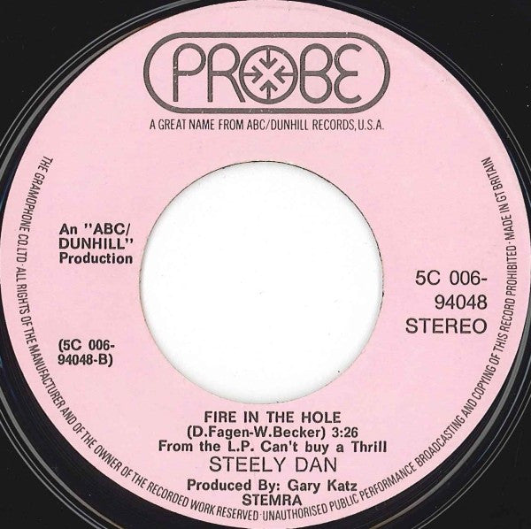Steely Dan : Do It Again / Fire In The Hole (7", Single)