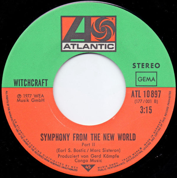 Witchcraft (8) : Symphony From The New World I & II (7", Single)