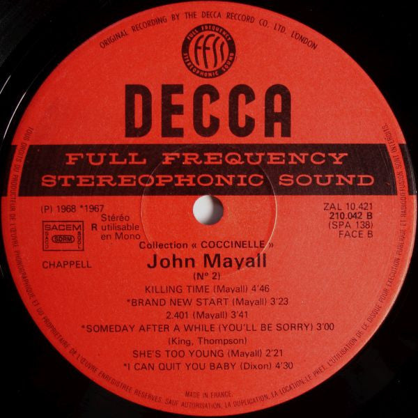 John Mayall : John Mayall N° 2 (LP, Comp)
