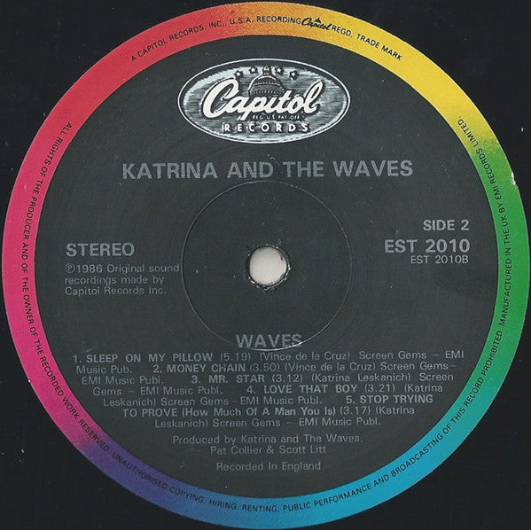 Katrina And The Waves : Waves (LP, Album)