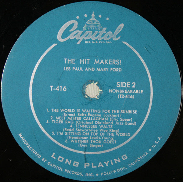 Les Paul & Mary Ford : The Hit Makers! (LP, Album, Mono)