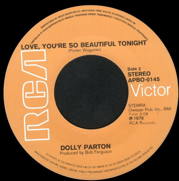 Dolly Parton : Jolene (7", Single, RE)