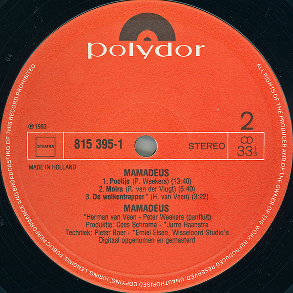 Mamadeus : Mamadeus (LP, Album)