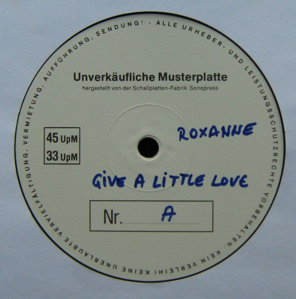 Roxanne (2) : Give A Little Love (12", TP)