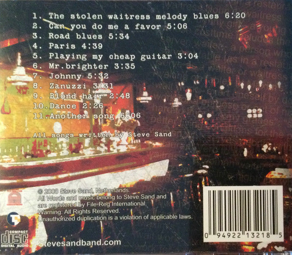The Steve Sand Band : The Stolen Waitress (CD, Album)