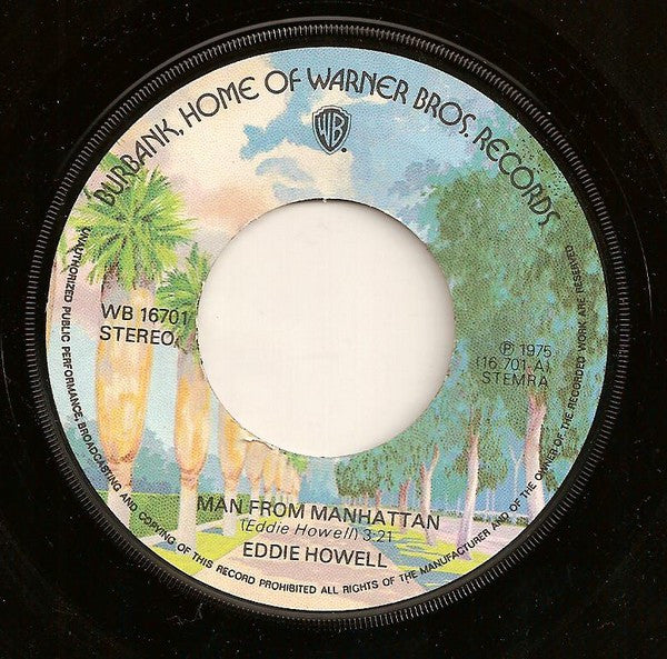 Eddie Howell : Man From Manhattan (7", Single)