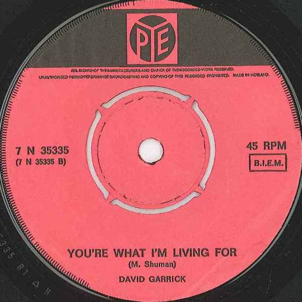David Garrick : Dear Mrs. Applebee (7", Single, Ora)