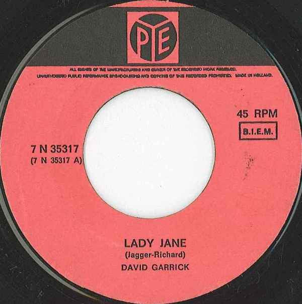 David Garrick : Lady Jane (7", Single)