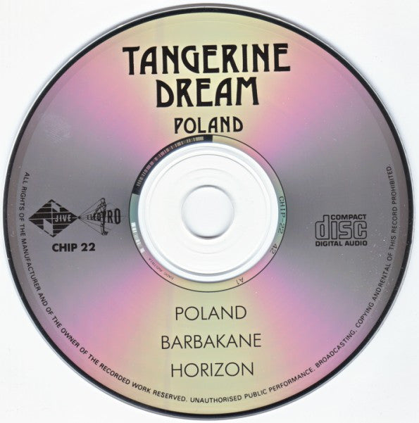 Tangerine Dream : Poland (Extracts From Poland - The Warsaw Concert) (CD, Album, RE)