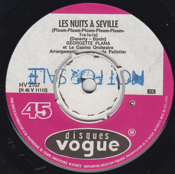 Georgette Plana : Zaza (7", Single)