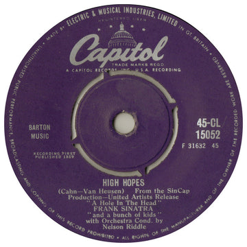 Frank Sinatra : High Hopes (7", Single)