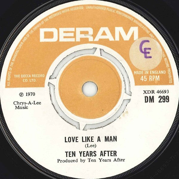Ten Years After : Love Like A Man (7", Single)