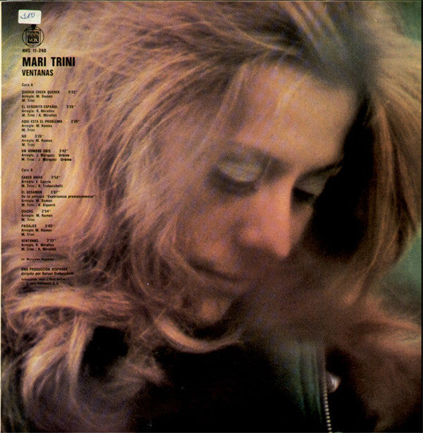 Mari Trini : Ventanas (LP, Album, Die)
