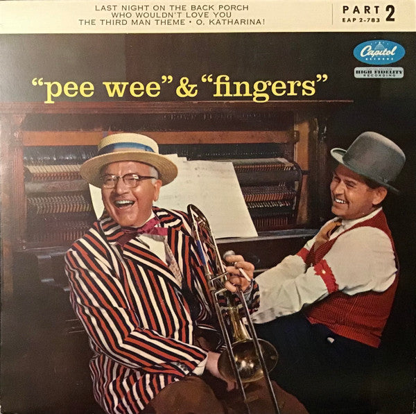 Joe "Fingers" Carr, Pee Wee Hunt : "Pee Wee" & "Fingers" (7", Mono)