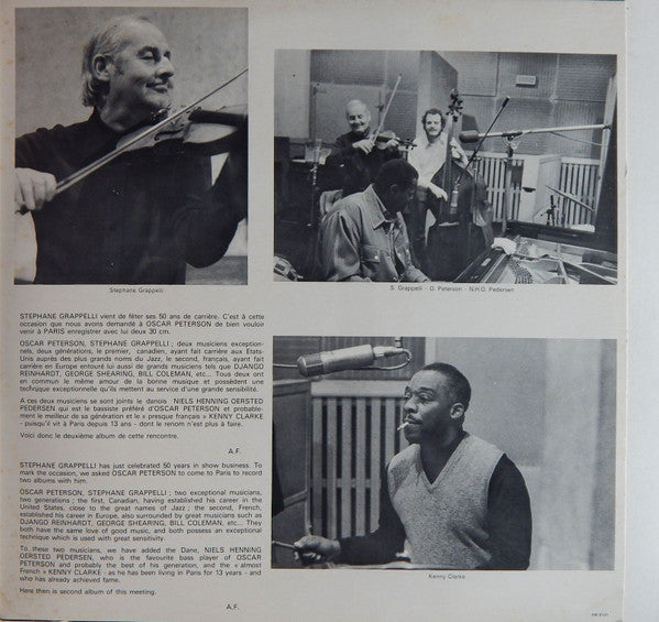 Oscar Peterson - Stéphane Grappelli Quartet : Oscar Peterson - Stephane Grappelli Quartet Vol. 2 (LP, Album, Gat)