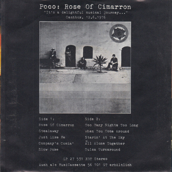 Poco (3) : Rose Of Cimarron (7", Single)