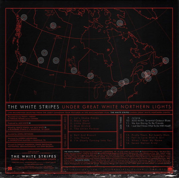 The White Stripes : Under Great White Northern Lights (2xLP, Album)