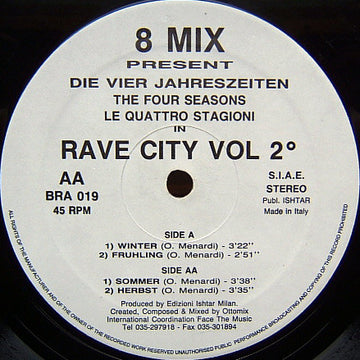 8 Mix : Die Vier Jahreszeiten In Rave City Vol 2° (12")