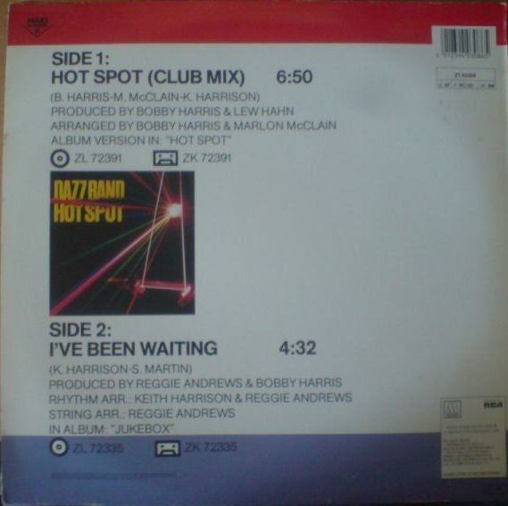 Dazz Band : Hot Spot (12", Maxi)