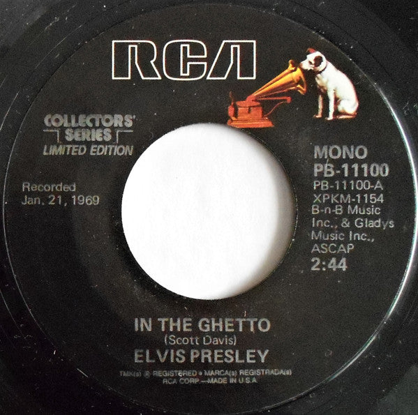 Elvis* : In The Ghetto (7", Mono, Ltd, RE, Styrene, Ter)