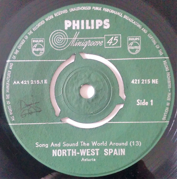 Various : Spain: Asturia And Galicia (7", Mono)