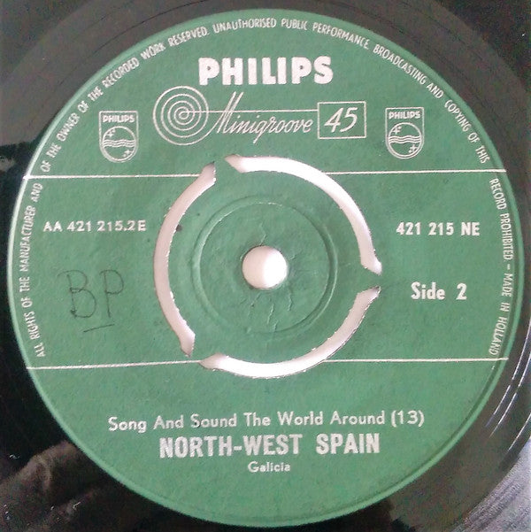 Various : Spain: Asturia And Galicia (7", Mono)