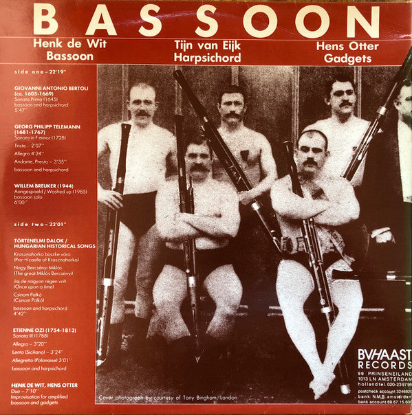 Henk de Wit / Tijn van Eijk (2) / Hens Otter : Bassoon Vol. 1 (LP, Album)