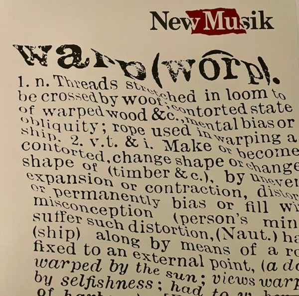 New Musik : Warp (LP, Album, RE, Red + LP, Comp, Red + Ltd, Num)
