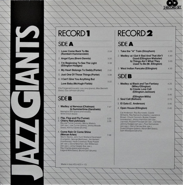 Various : Jazz Giants (2xLP, Comp, Gat)