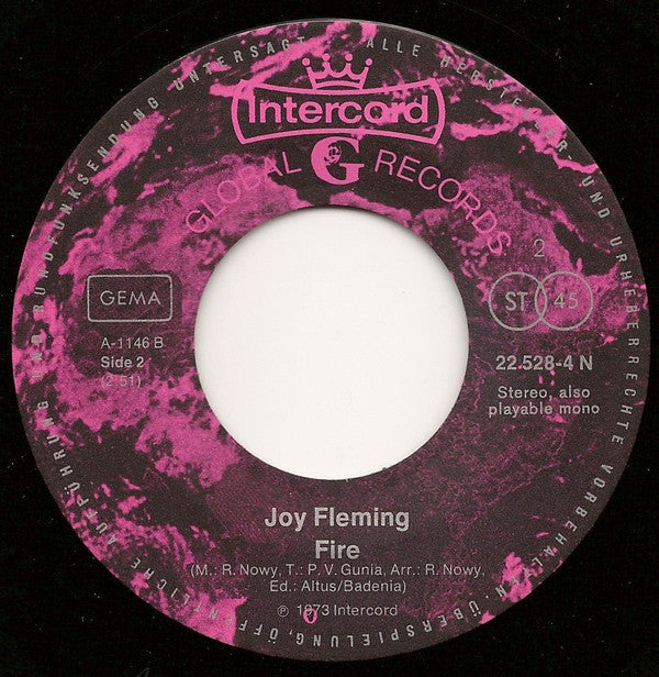 Joy Fleming : Change It All / Fire (7", Single)