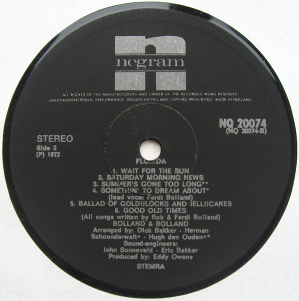 Bolland & Bolland : Florida (LP, Album, Gat)