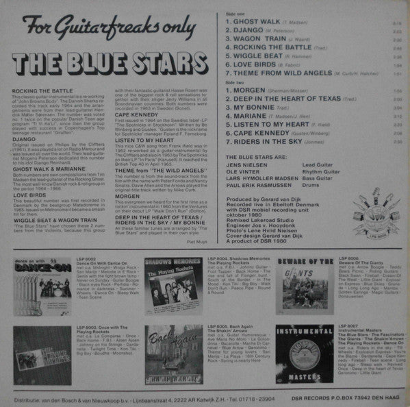The Blue Stars (2) : For Guitar Freaks Only (LP, Blu)