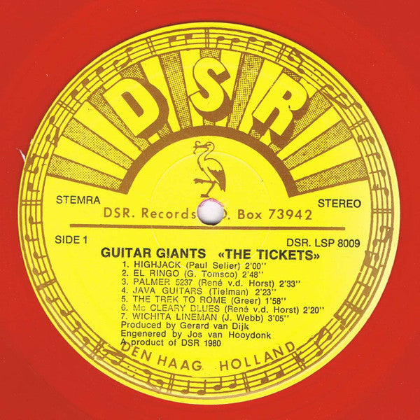 The Tickets (3) : Guitar Giants (LP, Album, Red)