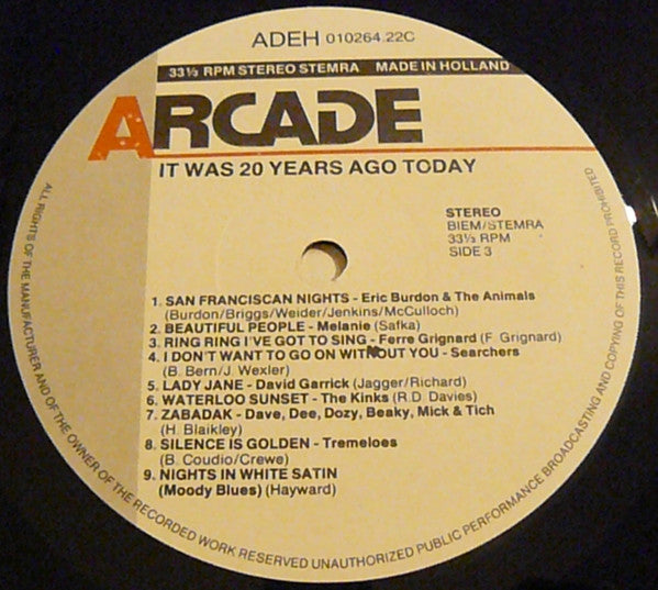 Various : It Was Twenty Years Ago Today (2xLP, Comp, Gat)