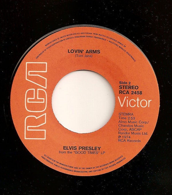 Elvis* : My Boy (7", Single)