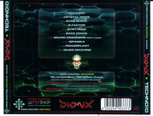 Bionix (3) : Technoid (CD, Album)
