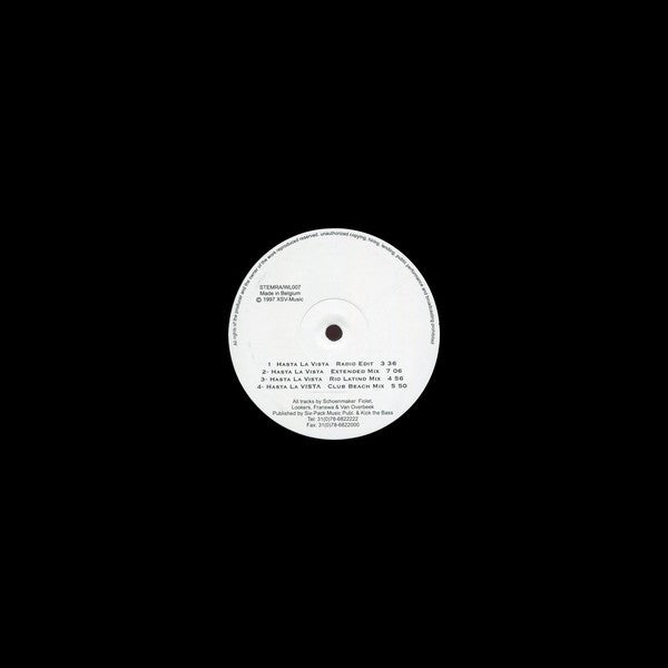 Alicia : Hasta La Vista (12")
