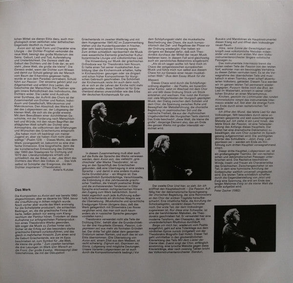 Mikis Theodorakis : Axion Esti (2xLP)