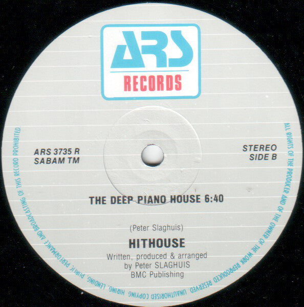 Hithouse : Move Your Feet To The Rhythm Of The Beat (Meltdown Mix) (12")