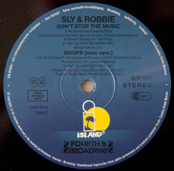 Sly & Robbie : Boops (Here To Go) (12", Maxi)
